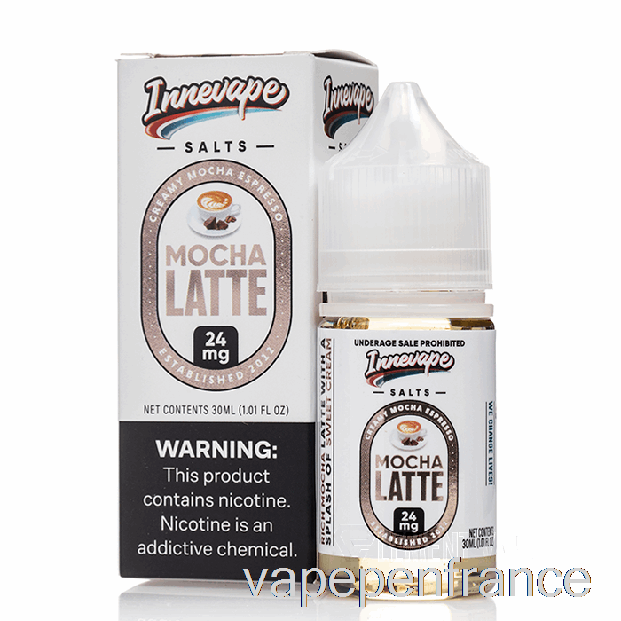 Moka Latte - Sels Innevape - Stylo Vape 30 Ml 24 Mg